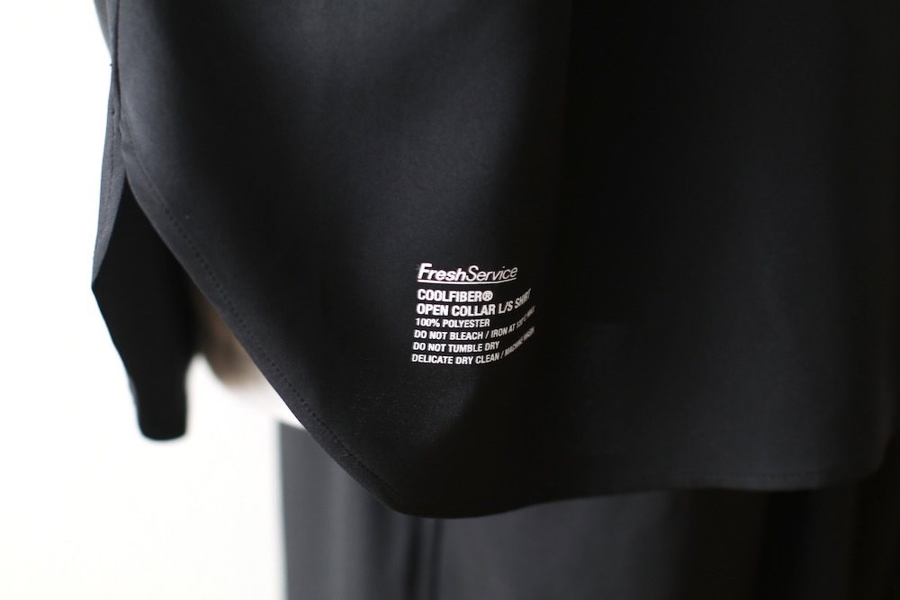 FreshService(�ե�å��奵���ӥ�) "COOLFIBER OPEN COLLAR L/S SHIRT"