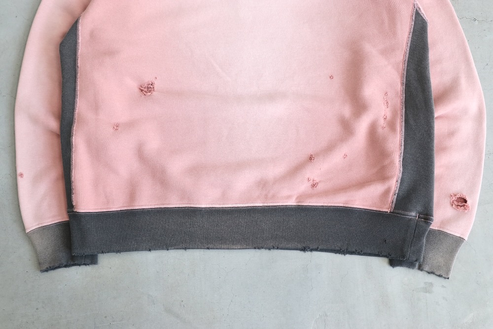 Needles(ˡɥ륺) "2-Tone Crew Neck Sweat Shirt - Cotton French Terry"