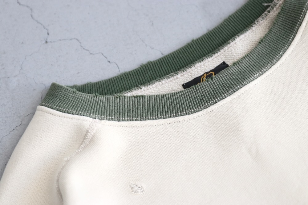 Needles(ˡɥ륺) "2-Tone Crew Neck Sweat Shirt - Cotton French Terry"