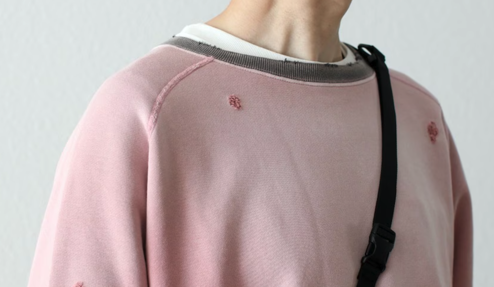 Needles(�ˡ��ɥ륺) "2-Tone Crew Neck Sweat Shirt - Cotton French Terry"