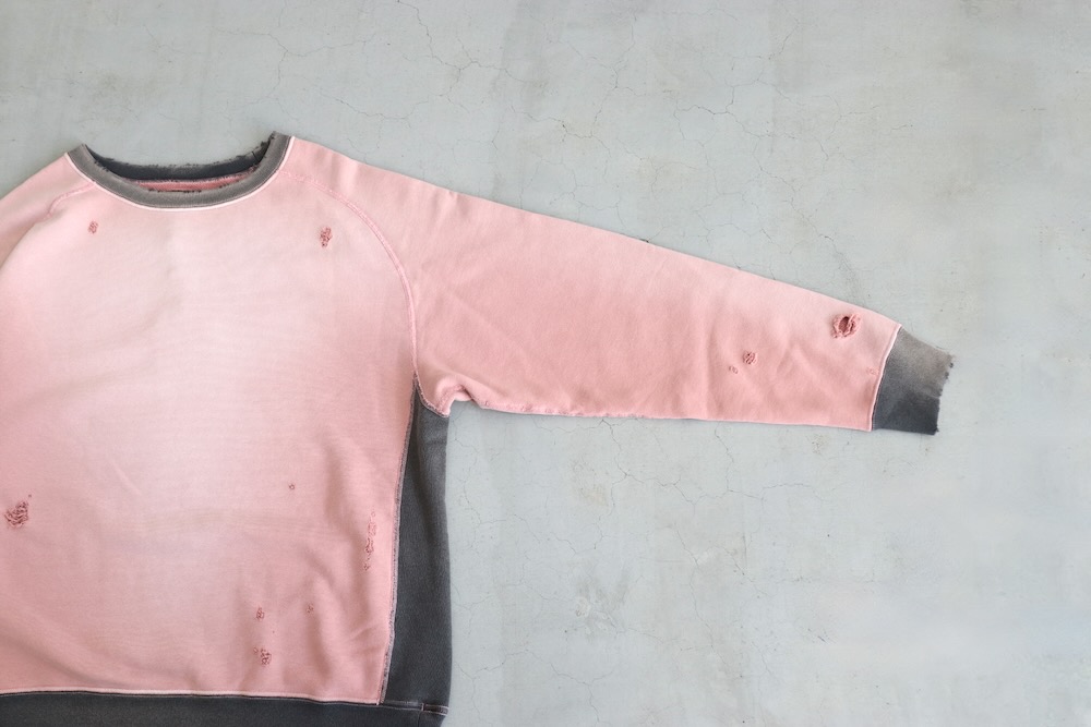 Needles(ˡɥ륺) "2-Tone Crew Neck Sweat Shirt - Cotton French Terry"