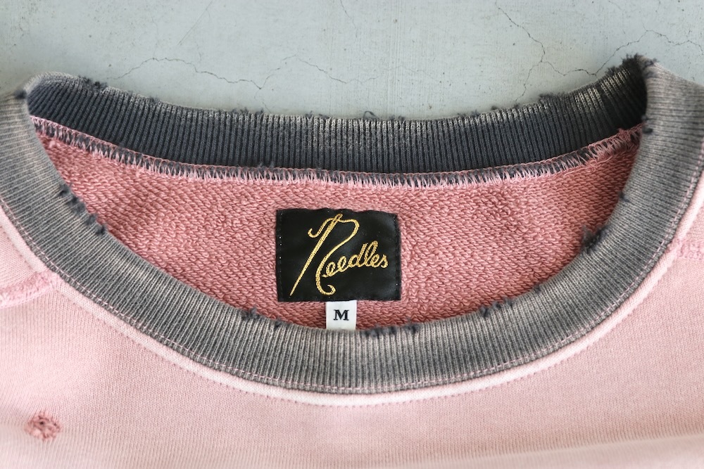 Needles(ˡɥ륺) "2-Tone Crew Neck Sweat Shirt - Cotton French Terry"