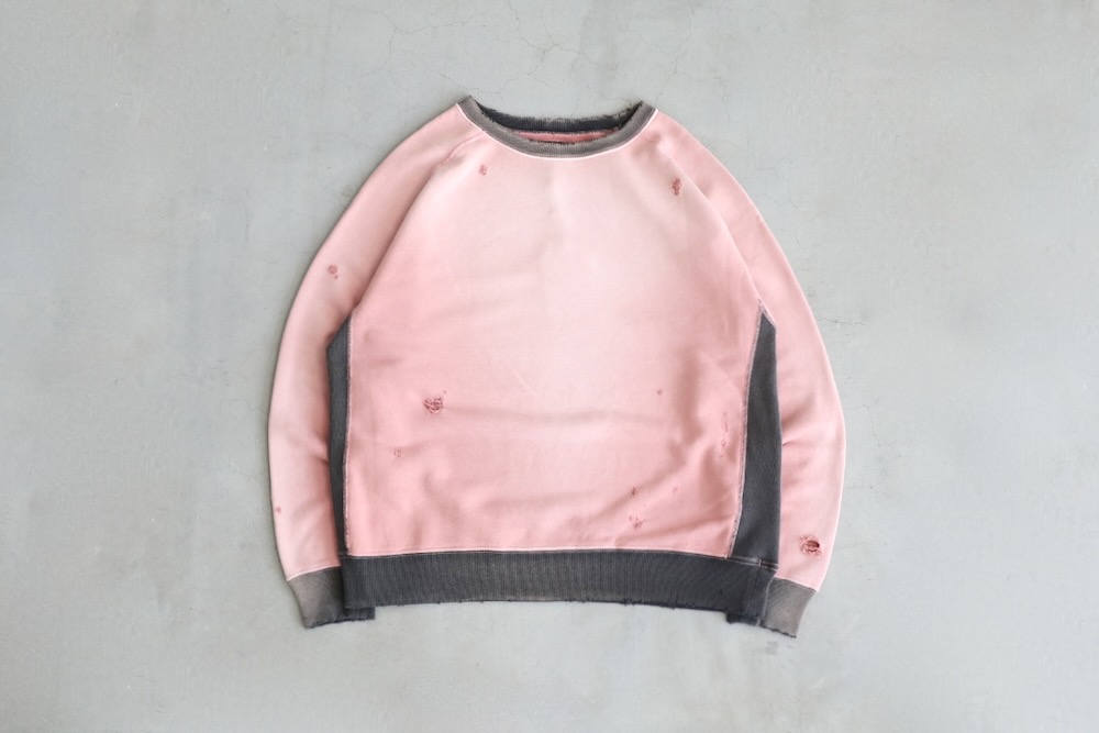 Needles(ˡɥ륺) "2-Tone Crew Neck Sweat Shirt - Cotton French Terry"