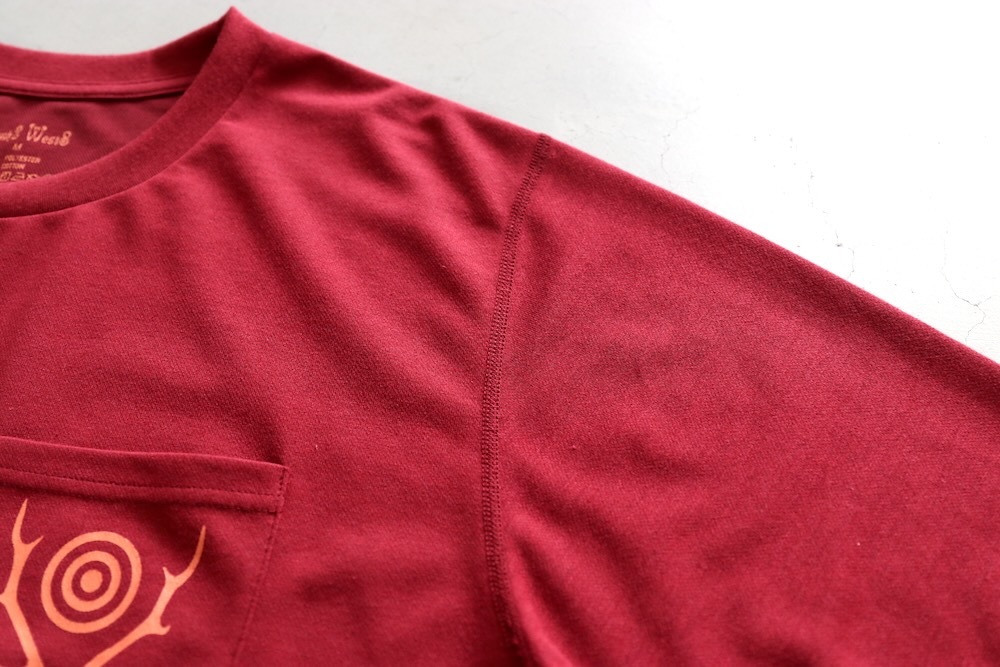 South2 West8 (ġ ȥ) "L/S Round Pocket Tee - Circle Horn"