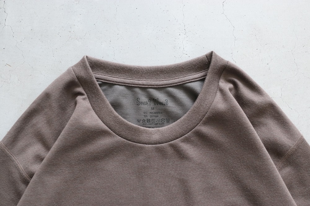 South2 West8 (ġ ȥ) "L/S Round Pocket Tee - Circle Horn"
