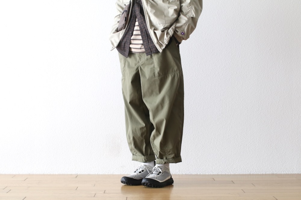 THE NORTH FACE PURPLE LABEL (�� �Ρ��� �ե����� �ѡ��ץ� �졼�٥�) "Ripstop Wide Cropped Field Pants"