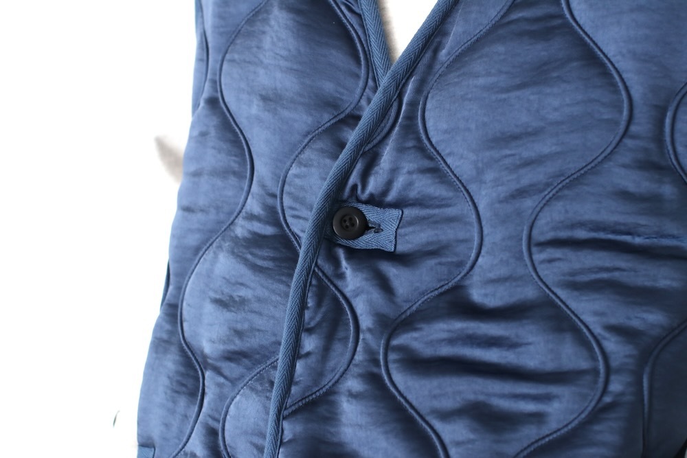 ts(s) (�ƥ�����������) "Reversible Coat Liner Vest -Polyester Satin & Boa Quilted Cloth"