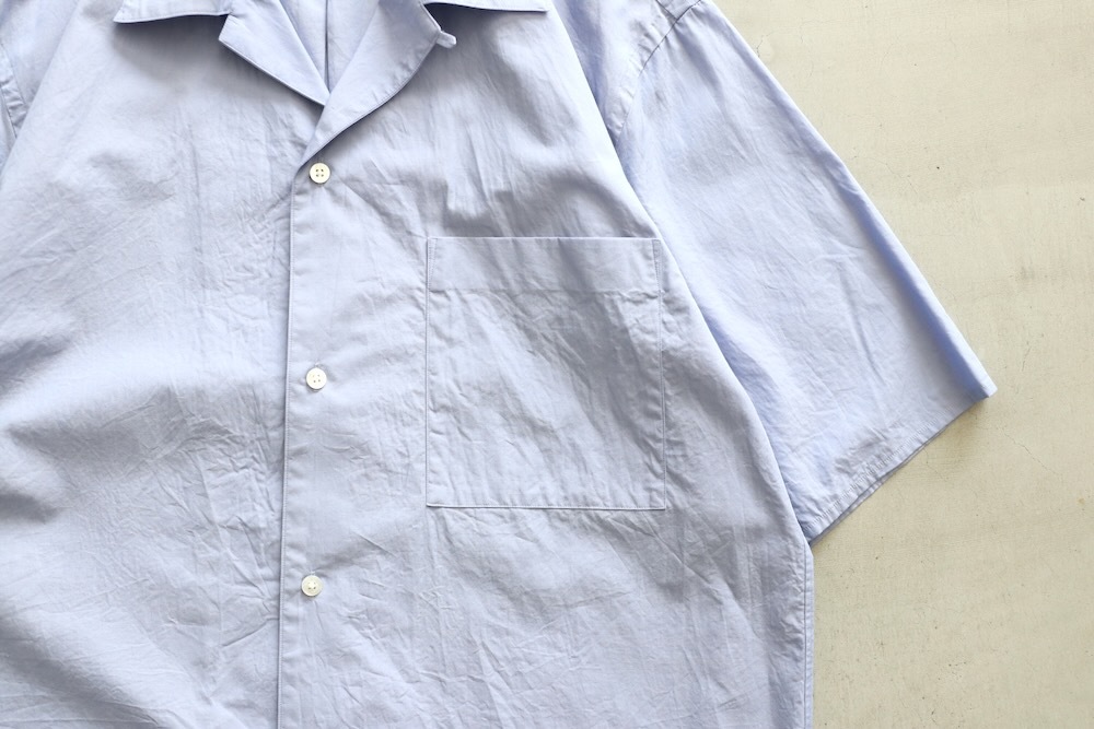 blurhms(�֥顼�ॹ) "Chambray Open-collar Shirt"