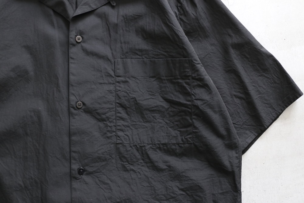 blurhms open collar shirt size2 タグ有 blurhms / CHAMBRAY OPEN‐COLLAR SHIRT | THE LIBRARY（ザ