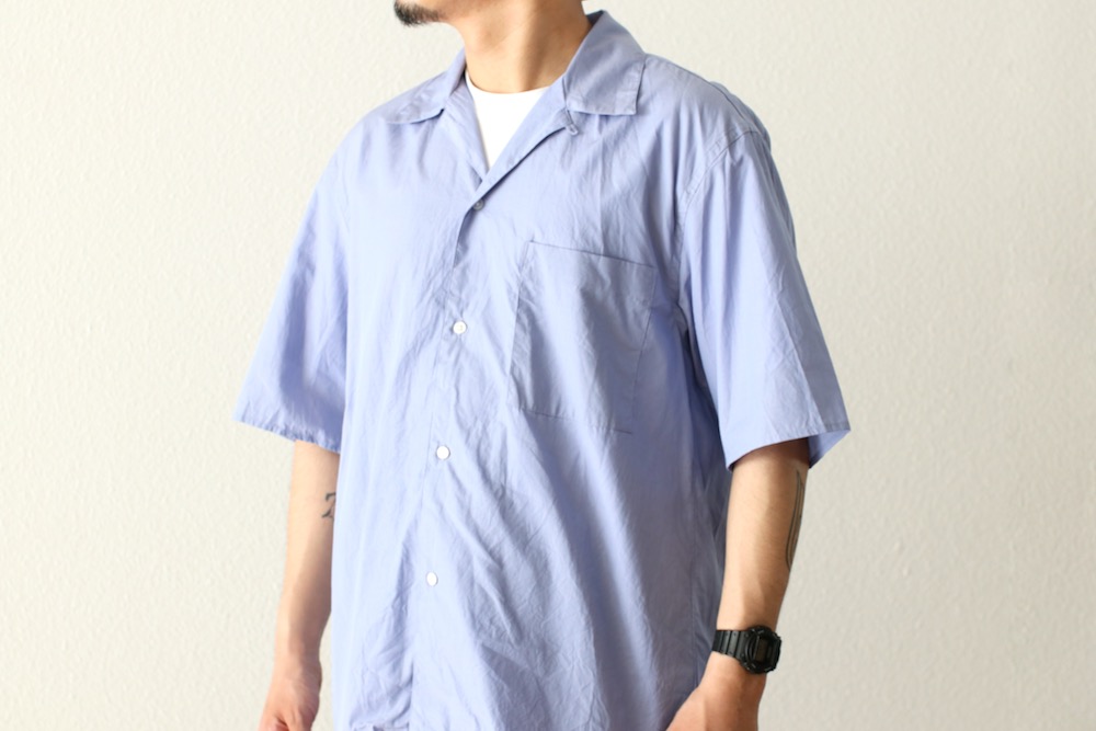 blurhms(�֥顼�ॹ) "Chambray Open-collar Shirt"