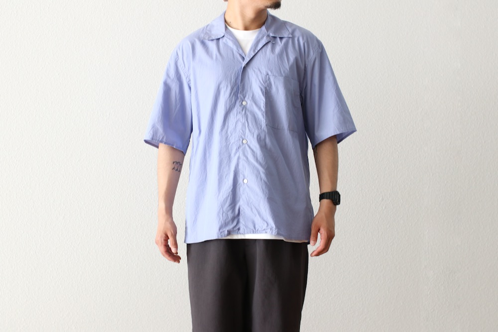 blurhms(�֥顼�ॹ) "Chambray Open-collar Shirt"