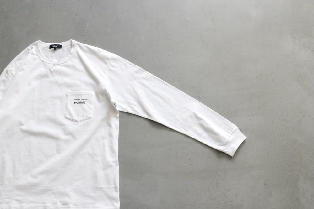 コムデギャルソンシャツ 布帛&Tシャツ天竺切り替え長袖台襟ブラウス BLACK コムデギャルソンシャツ 布帛&Tシャツ天竺切り替え長袖台襟