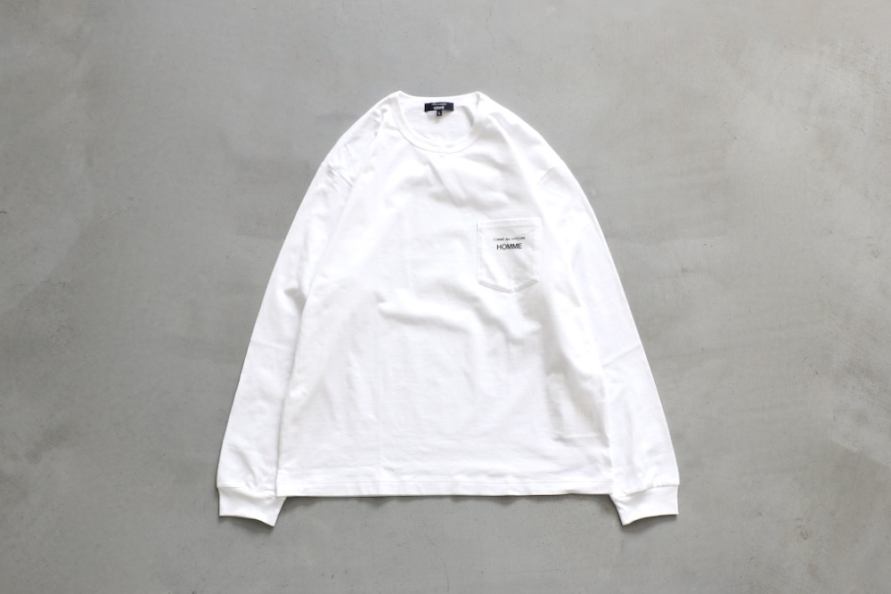 COMME des GARCONS HOMME(���� �� ����륽�󡦥���) "��ŷ�����ʥץ��� LOGO L/S TEE HO-��102-051"