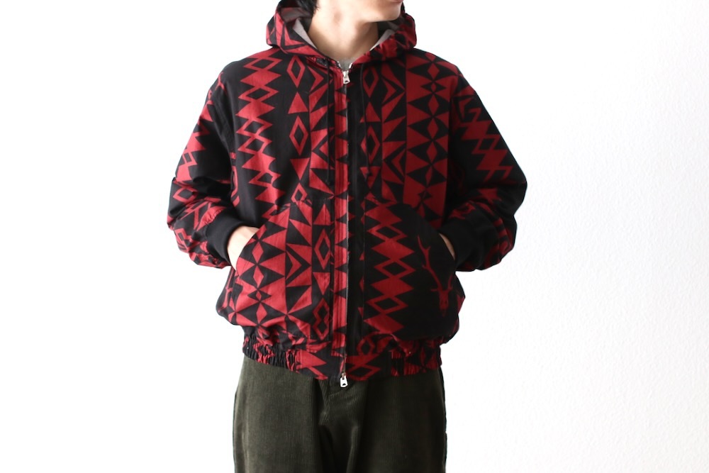 [20%OFF] South2 West8 (�������ġ� �������ȥ�����) "Zipped Work Hoody - Cotton Ripstop / Printed"