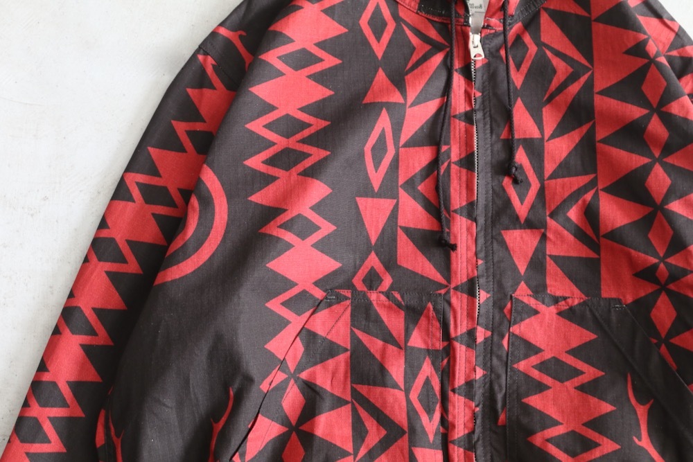 [20%OFF] South2 West8 (�������ġ� �������ȥ�����) "Zipped Work Hoody - Cotton Ripstop / Printed"
