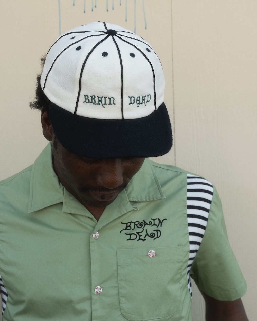 BRAIN DEAD (֥쥤ǥå) "WOOL FLANNEL 8 PANEL HAT"