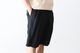 ATON (ȥ) "COTTON LINEN VOILE TWO TUCKED EASY SHORTS"