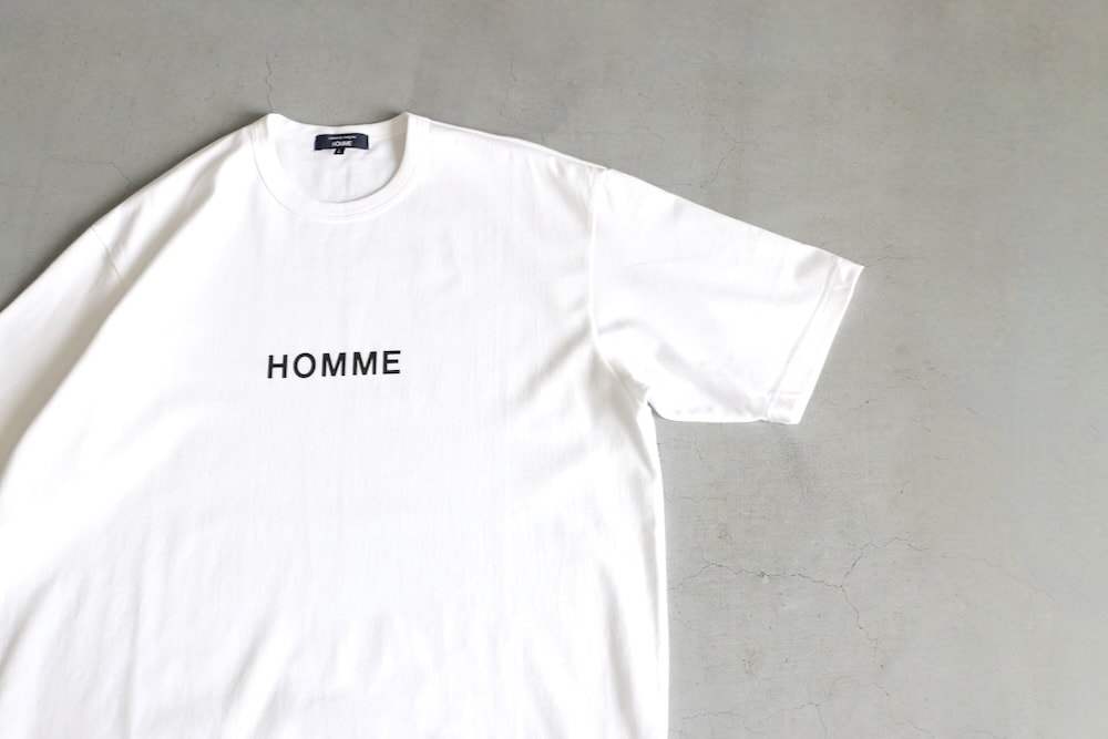 COMME des GARCONS HOMME 85年製 胸ロゴ天竺tシャツ COMME des GARCONS HOMME 85年製 胸ロゴ天竺tシャツ COMME des