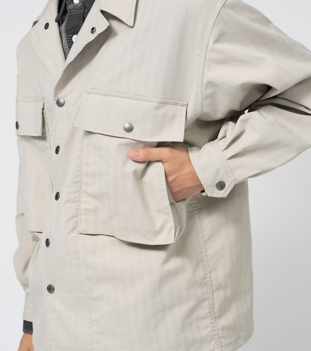 THE NORTH FACE PURPLE LABEL (�� �Ρ��� �ե����� �ѡ��ץ� �졼�٥�) "Herringbone Field Shirt Jacket"