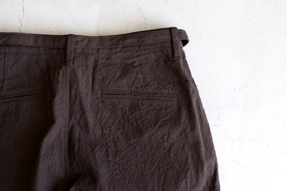 blurhms(�֥顼�ॹ) "Linen Cotton Belted Trousers"