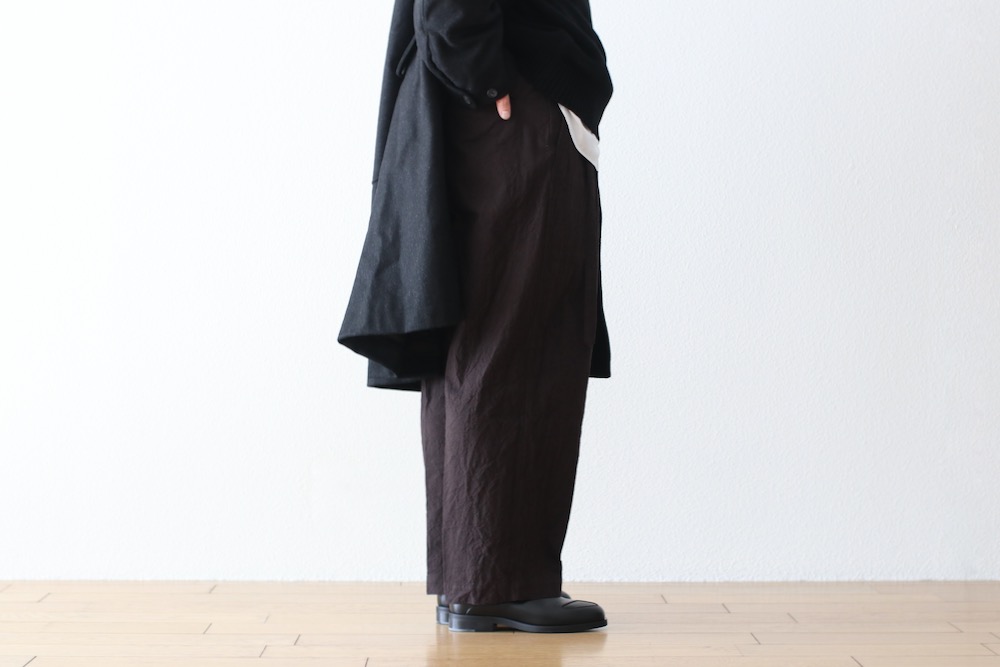 blurhms(�֥顼�ॹ) "Linen Cotton Belted Trousers"
