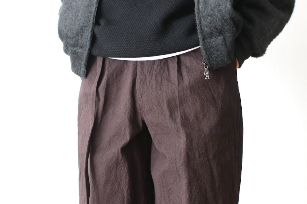 blurhms(�֥顼�ॹ) "Linen Cotton Belted Trousers"