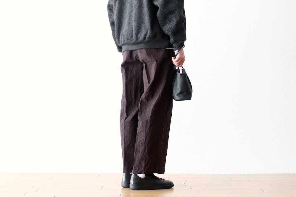 blurhms(�֥顼�ॹ) "Linen Cotton Belted Trousers"