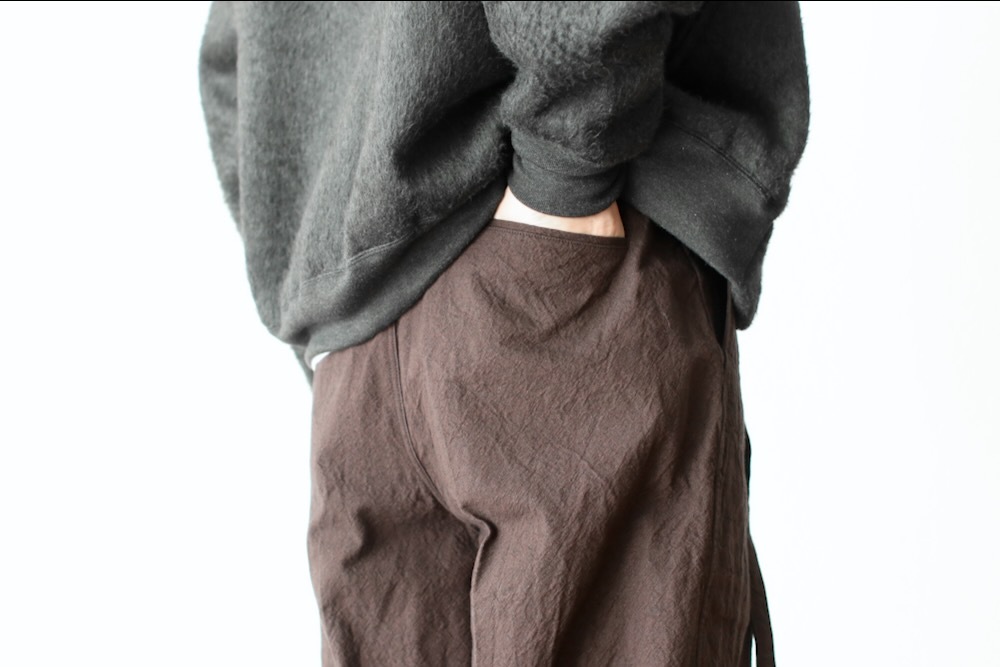 blurhms(�֥顼�ॹ) "Linen Cotton Belted Trousers"