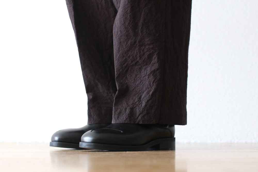 blurhms(�֥顼�ॹ) "Linen Cotton Belted Trousers"