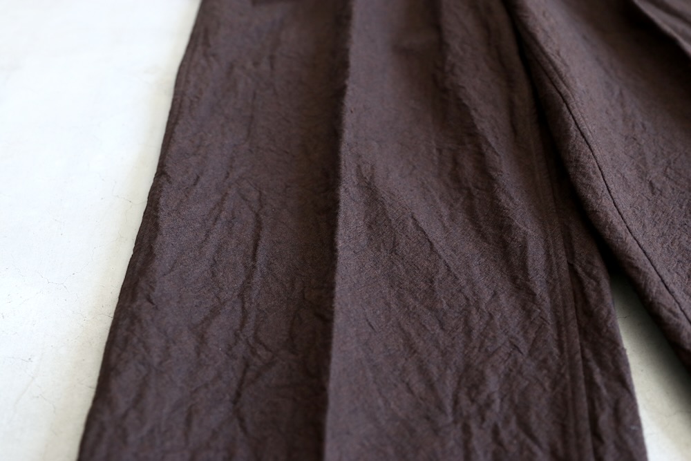 blurhms(�֥顼�ॹ) "Linen Cotton Belted Trousers"