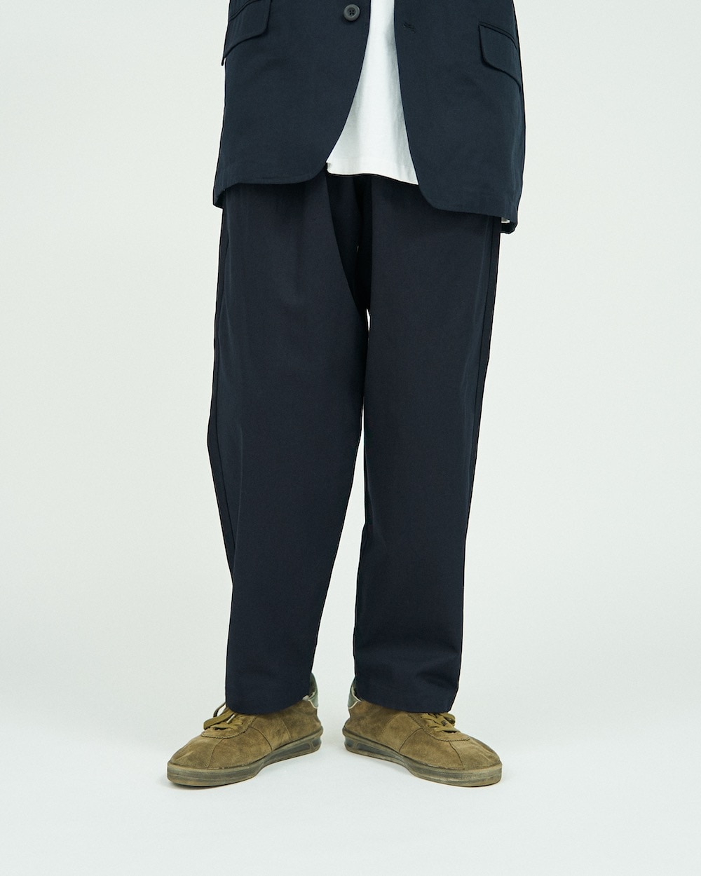 【美品】freshservice コーポレートイージーチノパンツ　NAVY FreshService(フレッシュサービス) 