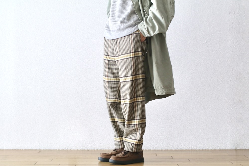 ts(s) (�ƥ�����������) "Pegtop Pants -Color Glen Plaid Wool Blend Melton Cloth-"