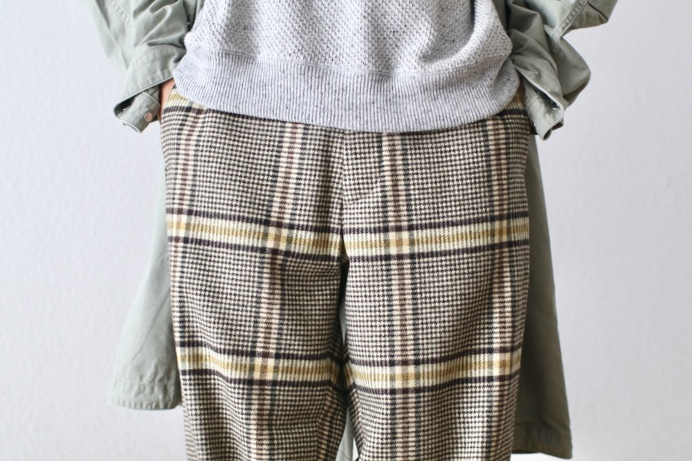 ts(s) (�ƥ�����������) "Pegtop Pants -Color Glen Plaid Wool Blend Melton Cloth-"