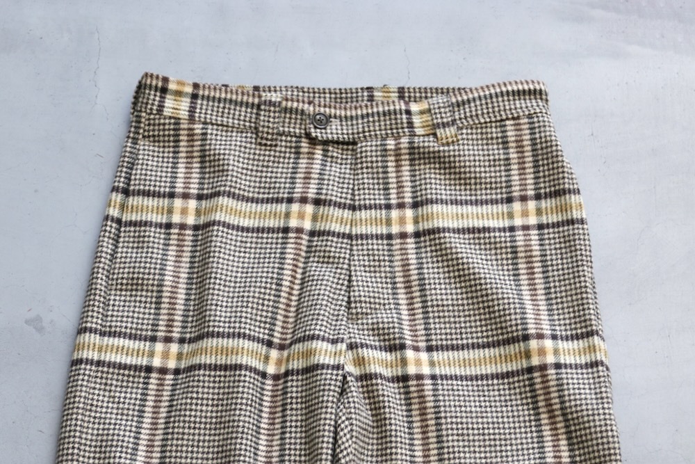 ts(s) (�ƥ�����������) "Pegtop Pants -Color Glen Plaid Wool Blend Melton Cloth-"