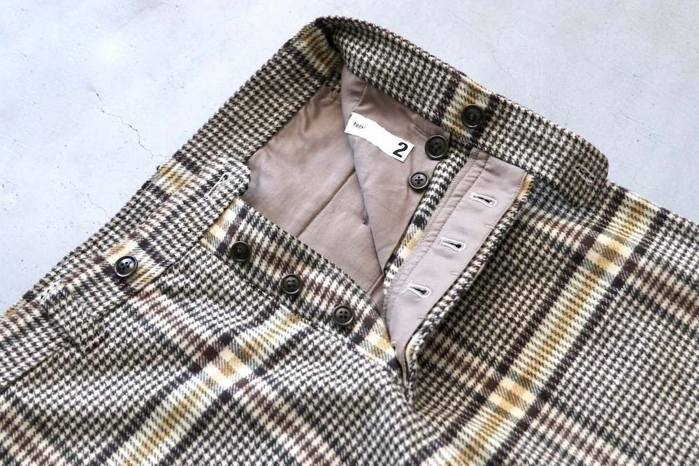 ts(s) (�ƥ�����������) "Pegtop Pants -Color Glen Plaid Wool Blend Melton Cloth-"