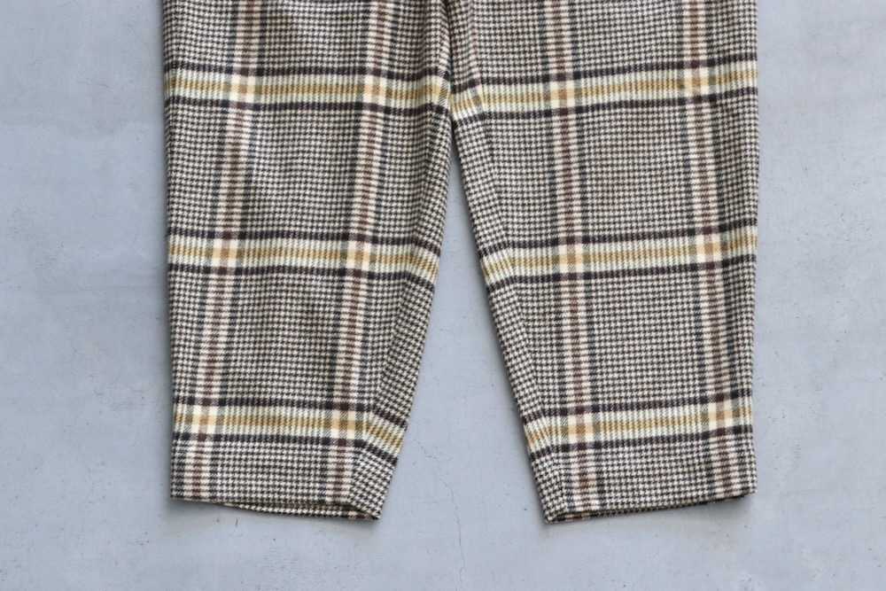 ts(s) (�ƥ�����������) "Pegtop Pants -Color Glen Plaid Wool Blend Melton Cloth-"