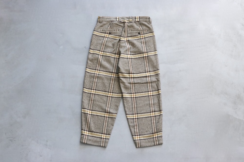 ts(s) (ƥ) "Pegtop Pants -Color Glen Plaid Wool Blend Melton Cloth-"