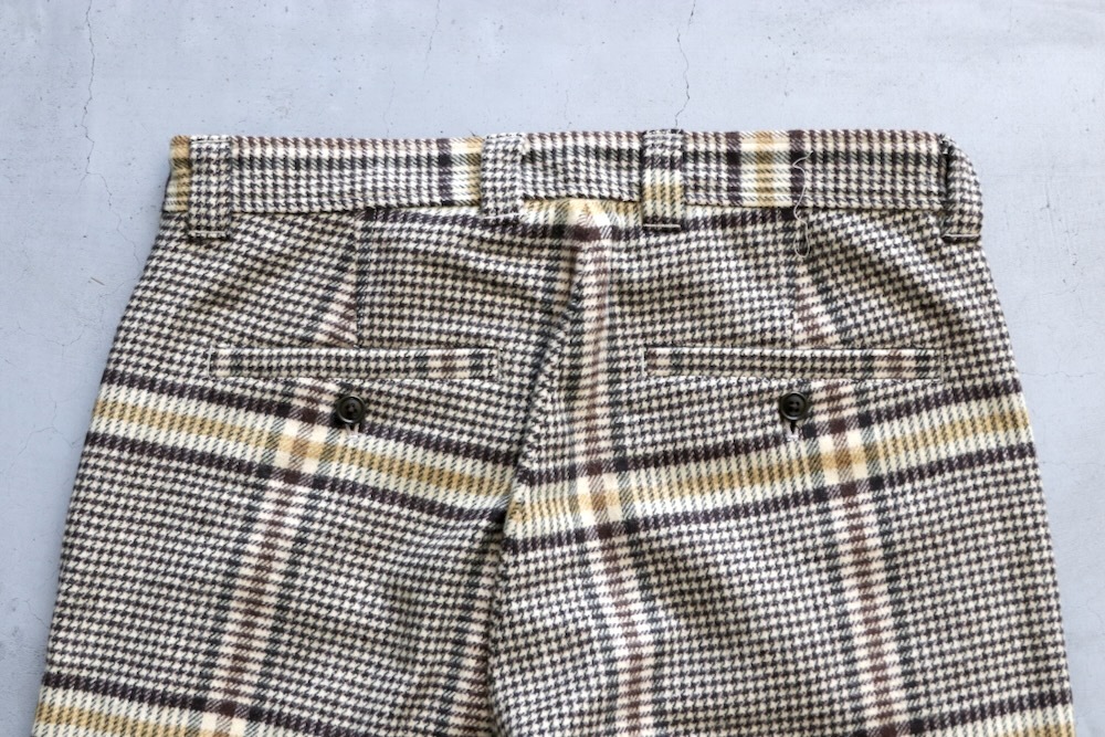 ts(s) (�ƥ�����������) "Pegtop Pants -Color Glen Plaid Wool Blend Melton Cloth-"