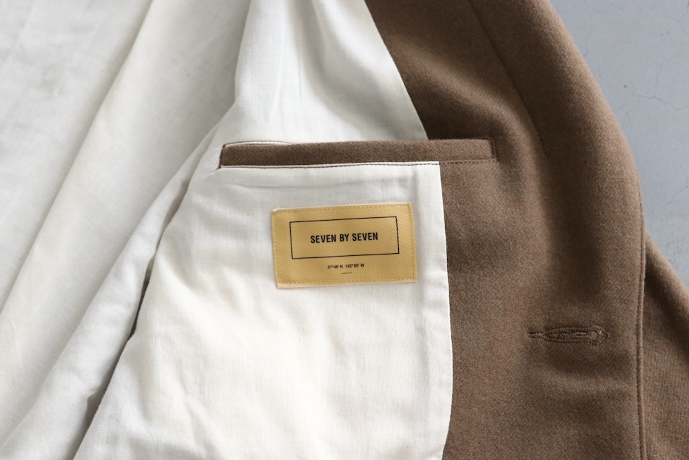 SEVEN BY SEVEN (֥Х֥) "3B CASUAL JACKET - Powder melton -"