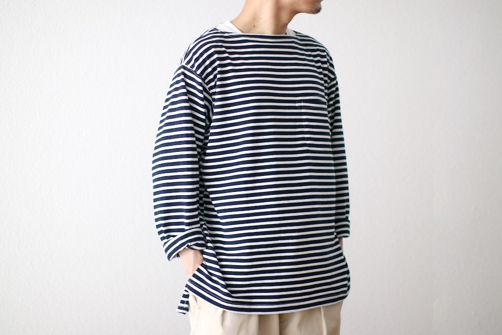 Engineered Garments (���󥸥˥����ɥ�������) "Basque Shirt - PC Stripe Jersey -"