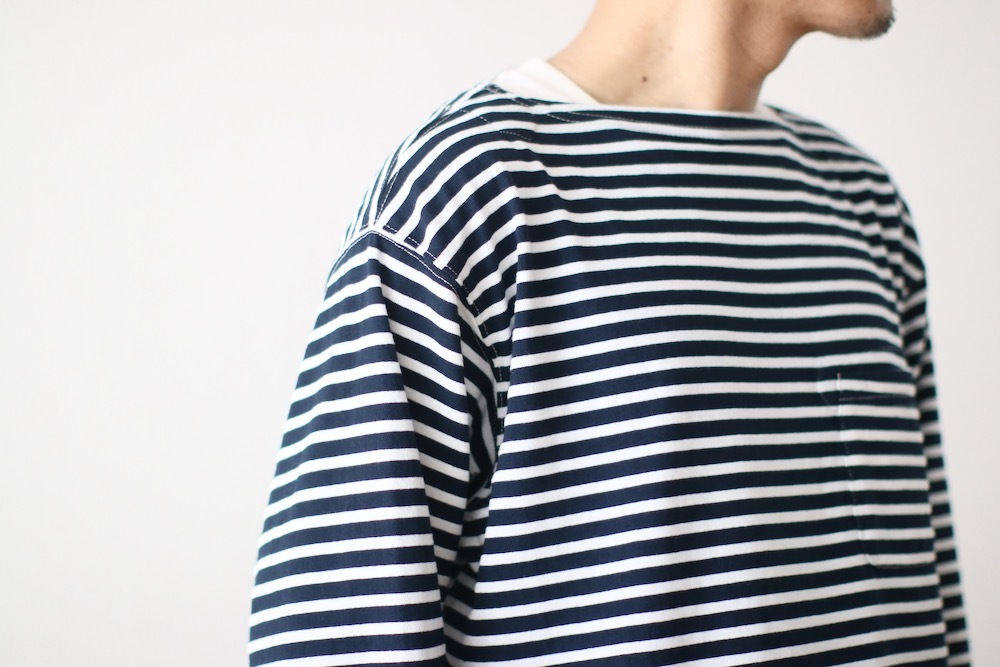 Engineered Garments (���󥸥˥����ɥ�������) "Basque Shirt - PC Stripe Jersey -"