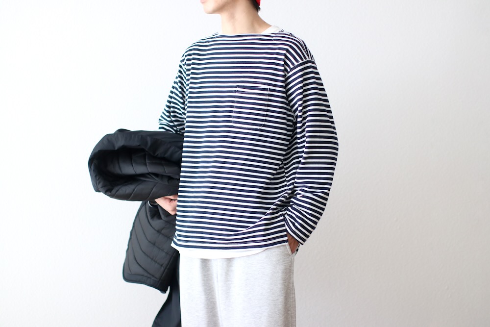 Engineered Garments (���󥸥˥����ɥ�������) "Basque Shirt - PC Stripe Jersey -"