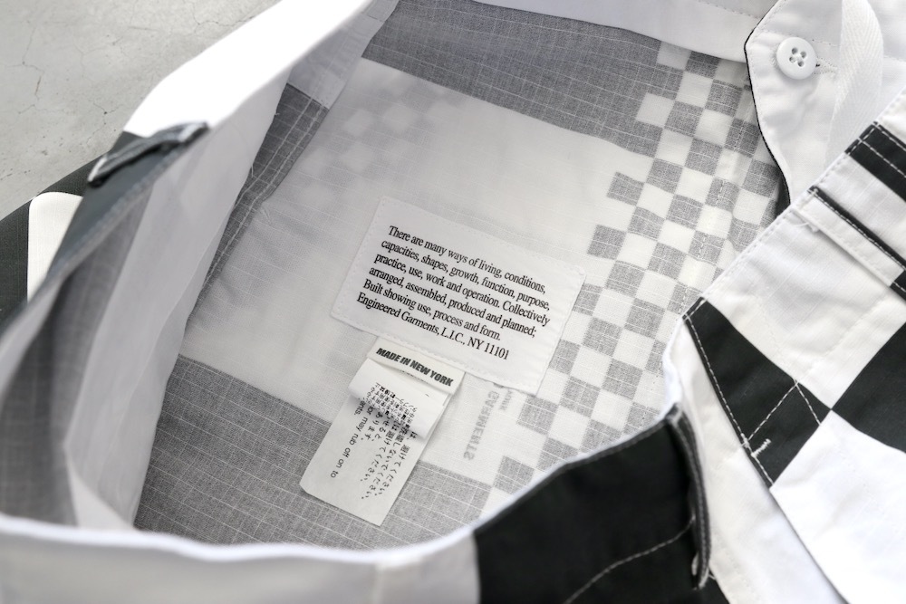 Engineered Garments (���󥸥˥����ɥ�������) "Fatigue Short - CHECKER PRINT COTTON RIPSTOP"