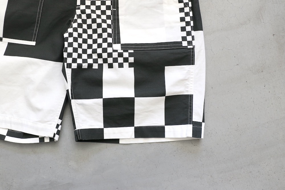 Engineered Garments (���󥸥˥����ɥ�������) "Fatigue Short - CHECKER PRINT COTTON RIPSTOP"