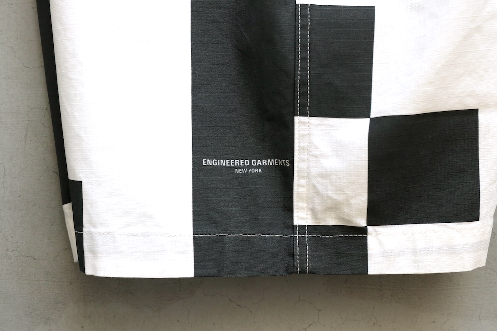 Engineered Garments (���󥸥˥����ɥ�������) "Fatigue Short - CHECKER PRINT COTTON RIPSTOP"