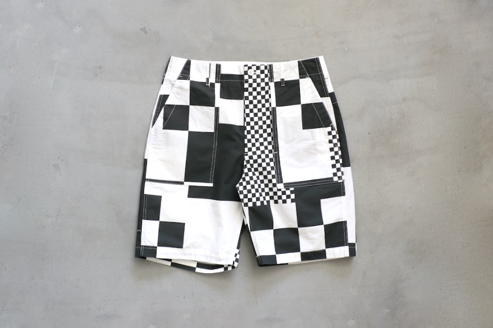 Engineered Garments (���󥸥˥����ɥ�������) "Fatigue Short - CHECKER PRINT COTTON RIPSTOP"
