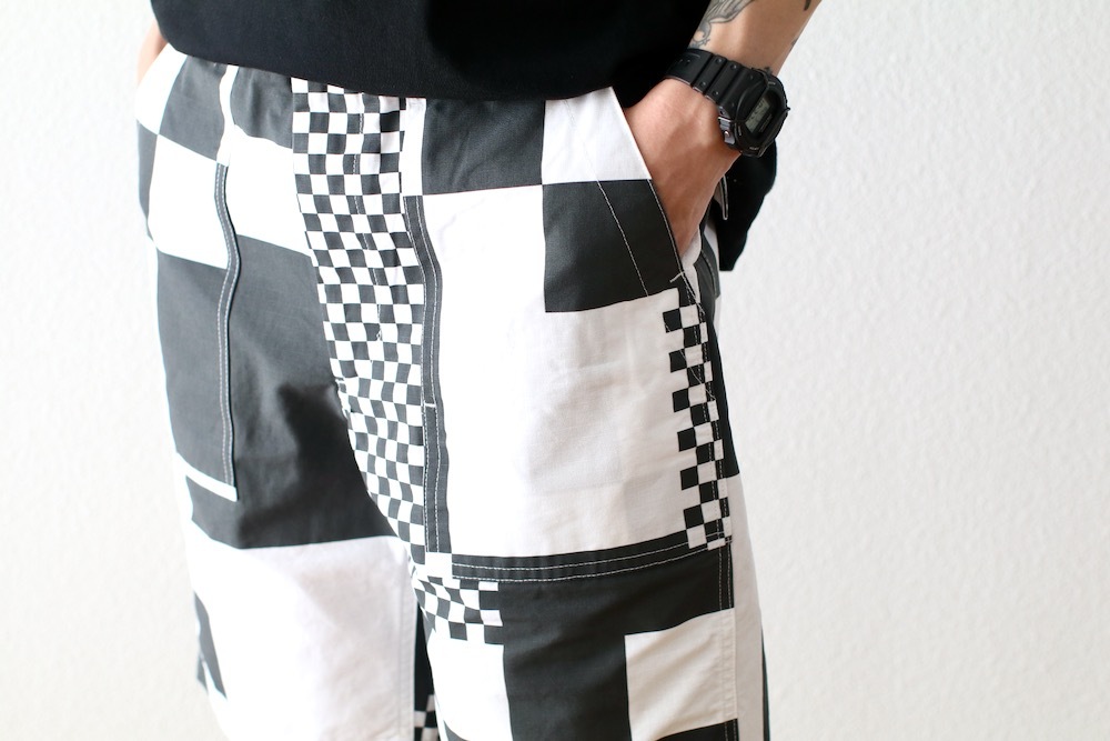 Engineered Garments (���󥸥˥����ɥ�������) "Fatigue Short - CHECKER PRINT COTTON RIPSTOP"