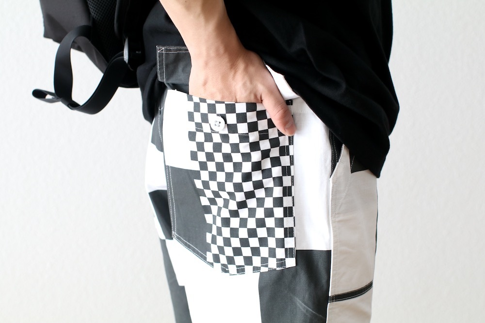 Engineered Garments (���󥸥˥����ɥ�������) "Fatigue Short - CHECKER PRINT COTTON RIPSTOP"