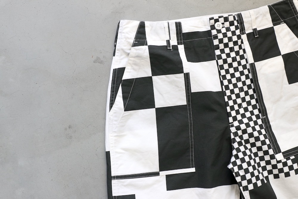 Engineered Garments (���󥸥˥����ɥ�������) "Fatigue Short - CHECKER PRINT COTTON RIPSTOP"