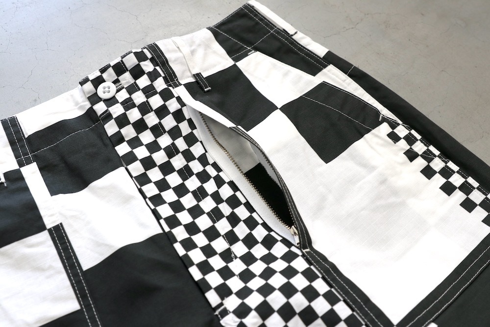 Engineered Garments (���󥸥˥����ɥ�������) "Fatigue Short - CHECKER PRINT COTTON RIPSTOP"